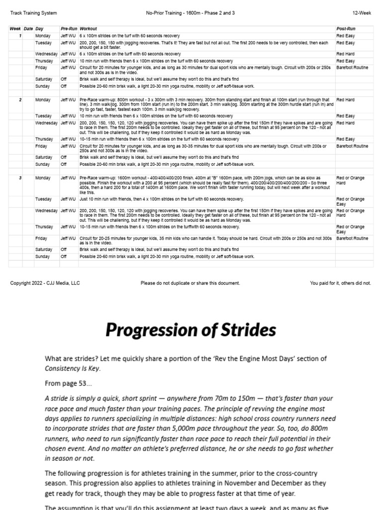 No Prior Training 3 Week Start Up | PDF | Running | Physical Exercise