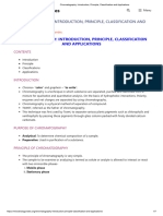 Chromatography - Introduction, Principle, Classification and Applications