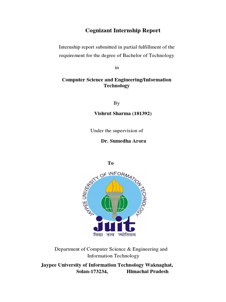 Cognizant Data Science Internship Insights | PDF | Relational Database ...