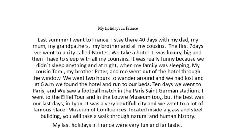 Memorable Family Holidays in France | PDF | Art | Young Adult