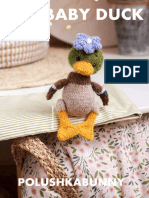 US Knitting Pattern Baby Duck and Outfit POLUSHKABUNNY 1 - 2
