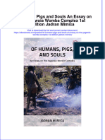 Ebook of Humans Pigs and Souls An Essay On The Yagwoia Womba Complex 1St Edition Jadran Mimica Online PDF All Chapter