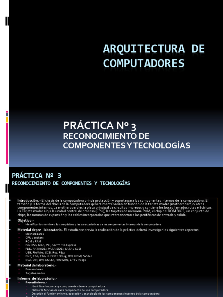 Laboratorio 3 | PDF | Compatibles con PC Ibm | Informática