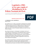 Decreto Legislativo 1583 - MODIFICATORIA DEL REGIMEN DICIPLINARIO PNP