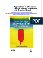 Practical Applications of Intravenous Fluids in Surgical Patients 2Nd Edition Shaila Shodhan Kamat Online Ebook Texxtbook Full Chapter PDF