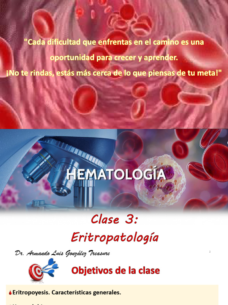 Clase 3 Udabol Eritropatología 22-3-24 | PDF | Glóbulo rojo | Anemia