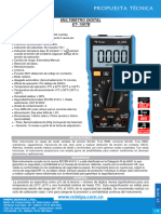 Propuesta Técnica: Multimetro Digital ET-1507B