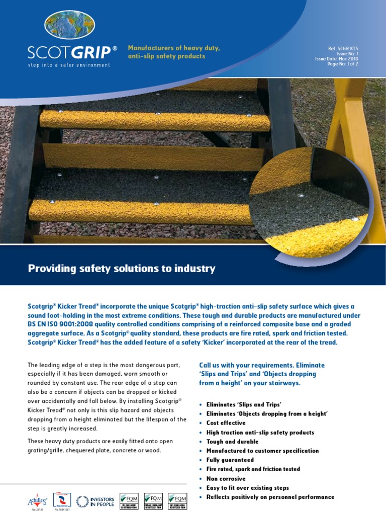 Scotgrip® AntiSlip Kicker Tread® PDF Stairs Screw