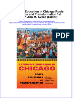 Ebook Latina O X Education in Chicago Roots Resistance and Transformation 1St Edition Ann M Aviles Editor Online PDF All Chapter