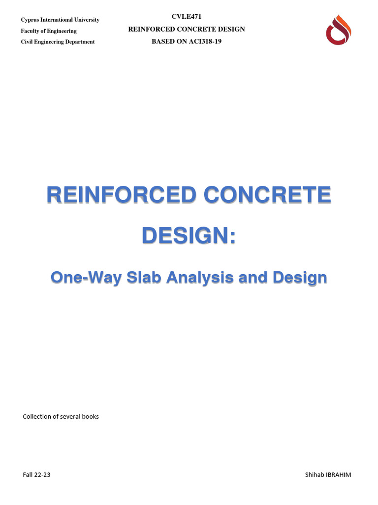 One-Way Slab Design Fundamentals | PDF | Beam (Structure) | Concrete