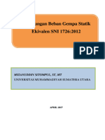 Contoh Perhitungan Gempa Statik (TUGAS BESAR BA ESTUDANTE)