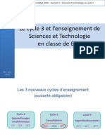 Diaporama-Cycle 3 - Sciences Et Technologie en 6e - 2016