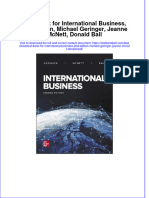 PDF Test Bank For International Business 2Nd Edition Michael Geringer Jeanne Mcnett Donald Ball Online Ebook Full Chapter