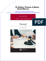 Pretrial 10Th Edition Thomas A Mauet David Marcus Online Ebook Texxtbook Full Chapter PDF