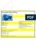 Fluoroplastic Chemical Pump