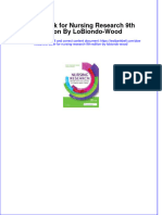 PDF Test Bank For Nursing Research 9Th Edition by Lobiondo Wood Online Ebook Full Chapter