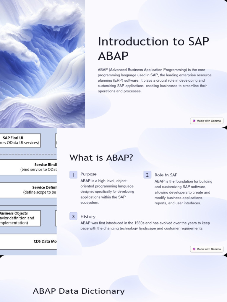 Introduction to sap abap pdf software engineering information