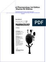 Principles of Pharmacology 3Rd Edition HL Sharma KK Sharma Online Ebook Texxtbook Full Chapter PDF