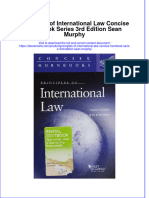 Principles of International Law Concise Hornbook Series 3Rd Edition Sean Murphy Online Ebook Texxtbook Full Chapter PDF