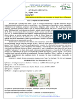 Profº Manoel História Roteiro de Atividades 9º Ano de 14 A 25-06