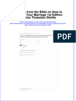 Ebook Lessons From The Bible On How To Improve Your Marriage 1St Edition Bernize Thobelani Siletile Online PDF All Chapter