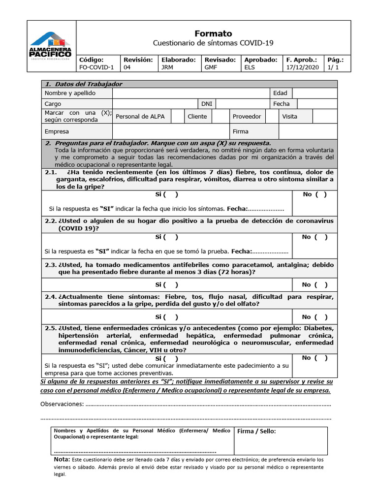 Fo covid 1 cuestionario de sintomas covid 19 v04 pdf salud p blica