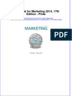 PDF Test Bank For Marketing 2014 17Th Edition Pride Online Ebook Full Chapter
