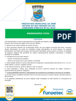 Fundatec 2020 Prefeitura de Imbe Rs Engenheiro Civil Prova