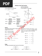 Trigonometry Formula