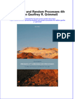 Ebook Probability and Random Processes 4Th Edition Geoffrey R Grimmett Online PDF All Chapter