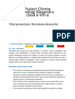 Proiect Chimie