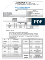 CALENDÁRIO ESCOLAR  2023