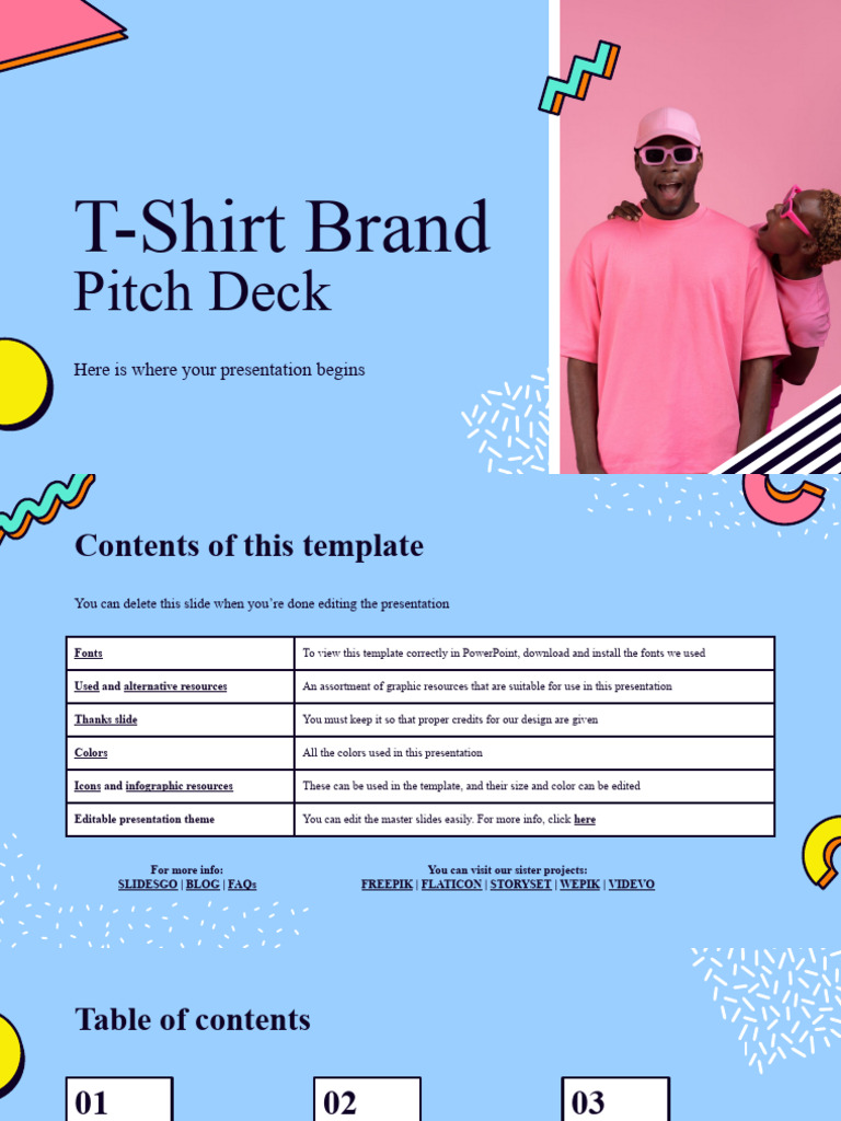 T-Shirt Brand Pitch Deck Template | PDF | Market (Economics) | Consumer ...