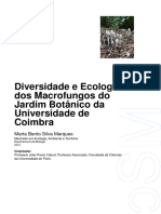 Diversidade e Ecologia Dos Macrofungos Do JBUC