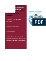 Actividad Evaluable 05 - Derecho de La Niñez, Adolescencia y Género - Iván Franco