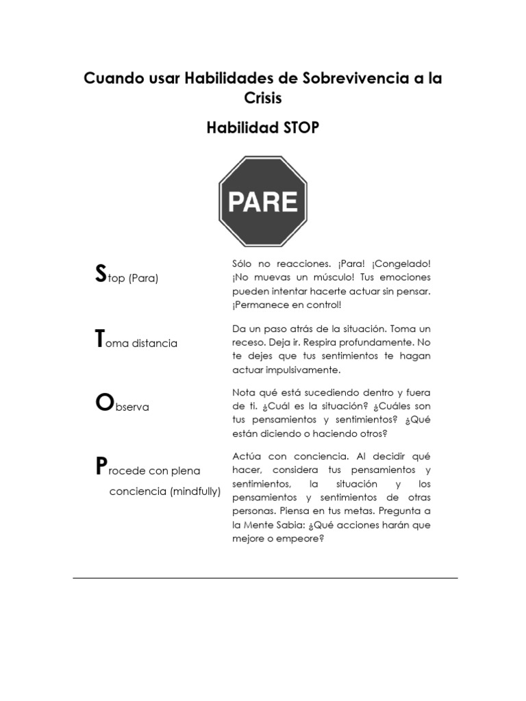 STOP | PDF | Sicología