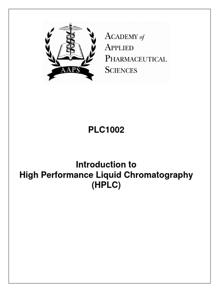 HPLC Fundamentals for Pharma Students | PDF | High Performance Liquid ...