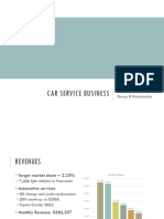 Car Service Business: PO3 - BUSM 5100 - Group 8 Presentation