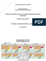 Calendario Docente 6to Año 2091. AIA