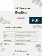 World Literature - Realism by Slidesgo