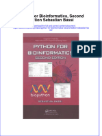 Ebook Python For Bioinformatics Second Edition Sebastian Bassi Online PDF All Chapter