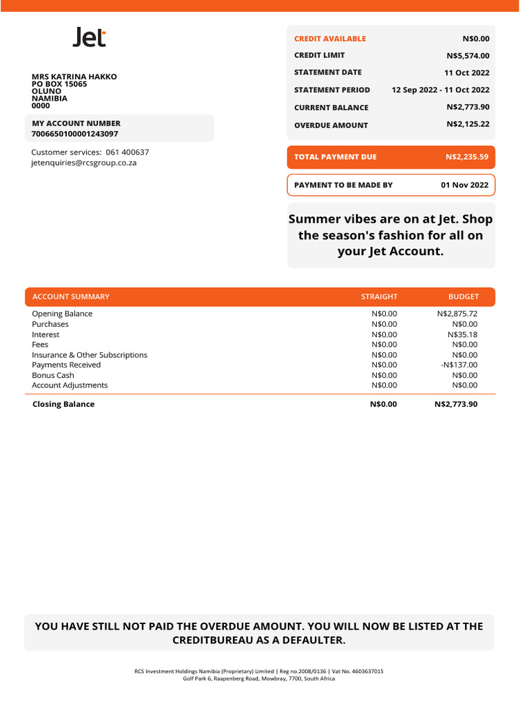 Jet Account Statement Summary | PDF | Interest | Business