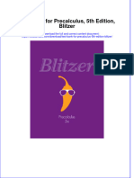 PDF Test Bank For Precalculus 5Th Edition Blitzer Online Ebook Full Chapter
