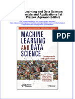 Ebook Machine Learning and Data Science Fundamentals and Applications 1St Edition Prateek Agrawal Editor Online PDF All Chapter