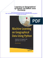 Ebook Machine Learning On Geographical Data Using Python 1St Edition Joos Korstanje Online PDF All Chapter