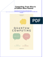 Ebook Quantum Computing From Alice To Bob 1St Edition Alice Flarend Online PDF All Chapter