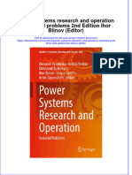 Ebook Power Systems Research and Operation Selected Problems 2Nd Edition Ihor Blinov Editor Online PDF All Chapter