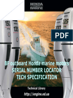 Honda BF Outboard Engine Data
