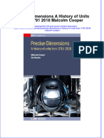 Download Precise Dimensions A History Of Units From 1791 2018 Malcolm Cooper online ebook  texxtbook full chapter pdf 