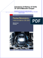 Precise Dimensions A History of Units From 1791 2018 Malcolm Cooper Online Ebook Texxtbook Full Chapter PDF